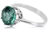 Ring Vintage style Emerald Sterling silver 925 vrc157s