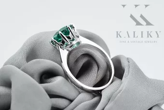 Πέρασμα Emerald 925 Ασημένιο Βίντεζ Κοσμήματα vrc157s