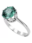 Ring Vintage style Emerald Sterling silver 925 vrc157s