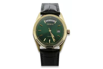 Gold Men's Watch Geneve ★ Zlotychlopak.pl ★ Gold Reinheit 585 333 niedriger Preis!