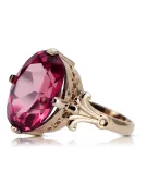 Originales Vintage-Roségold aus 14 Karat Rubinrot Ring Vintage vrc369r