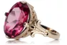 Ruby Original Vintage 14K Rose Gold Ring Vintage Jewlery vrc369r
