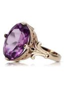 Ring Vintage Stil Amethyst Originales Vintage-Roségold aus 14 Karat vrc369r