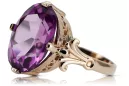 Ring Vintage Stil Amethyst Originales Vintage-Roségold aus 14 Karat vrc369r