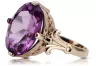 Vintage craft Ring Amethyst Original Vintage 14K Rose Gold vrc369r