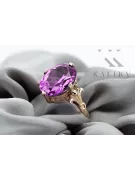 Ring Vintage Stil Amethyst Originales Vintage-Roségold aus 14 Karat vrc369r