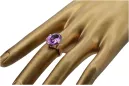 Vintage craft Ring Amethyst Original Vintage 14K Rose Gold vrc369r