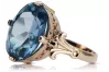 Ring Vintage craft Aquamarine Original Vintage 14K Rose Gold vrc369r