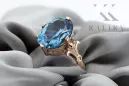 Ring Vintage craft Aquamarine Original Vintage 14K Rose Gold vrc369r