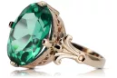 Original Vintage 14K Rose Gold Emerald Ring Vintage vrc369r