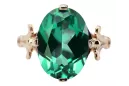 Original Vintage 14K Rose Gold Emerald Ring Vintage vrc369r