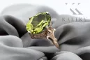 Ring Yellow Peridot Original Vintage 14K Rose Gold Vintage style vrc369r