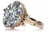 Ring Vintage craft Zircon Original Vintage 14K Rose Gold vrc369r
