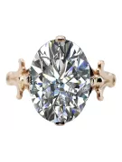 Inel Vintage bijuterii Zircon Original vintage din aur roz de 14k vrc369r