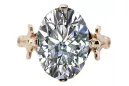 Inel Vintage bijuterii Zircon Original vintage din aur roz de 14k vrc369r