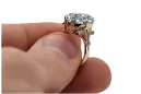 Inel Vintage bijuterii Zircon Original vintage din aur roz de 14k vrc369r