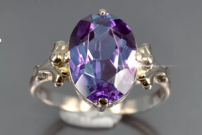 Anneau Vintage Alexandrite Argent sterling 925 vrc369s