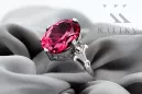 Ring Ruby Sterling silver 925 Vintage style vrc369s