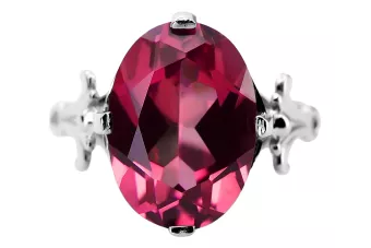Ring Ruby Sterling silver 925 Vintage style vrc369s