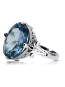Vintage Ring Aquamarine Sterling silver 925 vrc369s