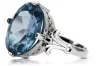 Vintage Ring Aquamarine Sterling silver 925 vrc369s