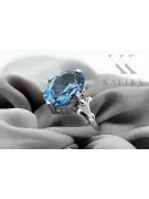 Vintage Ring Aquamarine Sterling silver 925 vrc369s