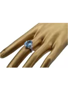 Vintage Ring Aquamarine Sterling silver 925 vrc369s