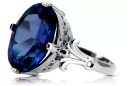 Sapphire Sterling silver 925 Ring Vintage style vrc369s