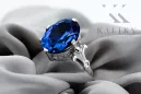 Sapphire Sterling silver 925 Ring Vintage style vrc369s