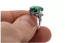 Emerald Sterling silver 925 Ring Vintage style vrc369s