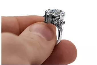 Sterling silver 925 Zircon Ring Vintage craft vrc369s