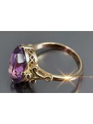 Anneau Alexandrite Argent sterling plaqué or rose Artisanat vintage vrc369rp