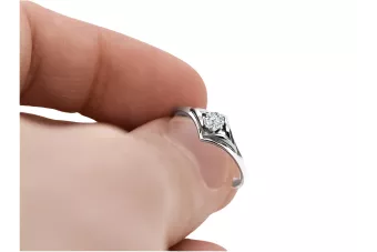 Estilo vintage Anillo Ajuste Oro rosa antiguo original de 14k vrc351r