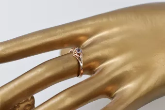 Ring Alexandrite Original Vintage 14K Rose Gold Vintage style vrc351r
