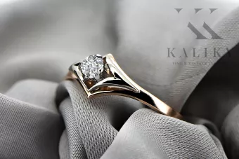 Ring Zircon Original Vintage 14K Rose Gold Vintage craft vrc351r