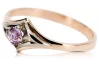 Amethyst Original Vintage 14K Rose Gold Ring Vintage craft vrc351r