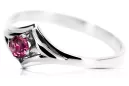 Vintage style Ring Ruby Sterling silver 925 vrc351s