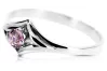 Vintage craft Ring Amethyst Sterling silver 925 vrc351s