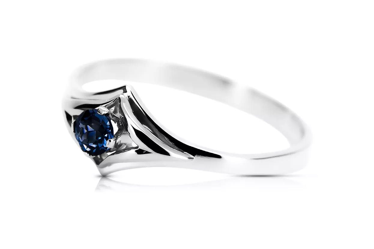 Sapphire Sterling silver 925 Ring Vintage style vrc351s