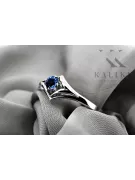 Sapphire Sterling silver 925 Ring Vintage style vrc351s