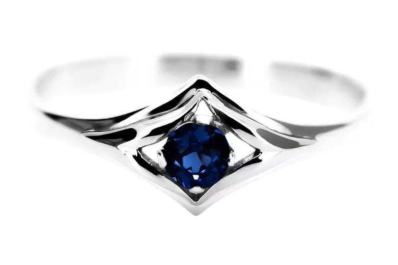 Sapphire Sterling silver 925 Ring Vintage style vrc351s