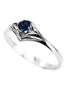 Sapphire Sterling silver 925 Ring Vintage style vrc351s