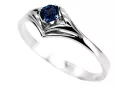 Sapphire Sterling silver 925 Ring Vintage style vrc351s