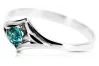 Sterling silver 925 Emerald Ring Vintage craft vrc351s