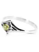 Yellow Peridot Sterling silver 925 Ring Vintage craft vrc351s
