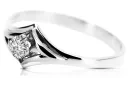 Винтаж украшения Кольцо Циркон Стерлинговое серебро 925 пробы vrc351s