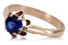 Vintage style Ring Sapphire Original Vintage 14K Rose Gold vrc094r