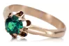 Original Vintage 14K Rose Gold Emerald Ring Vintage style vrc094r
