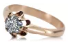 Ring Zircon Original Vintage 14K Rose Gold Vintage craft vrc094r