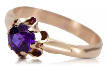 Inel Alexandrit Original vintage din aur roz de 14k Vintage Craft  vrc094r